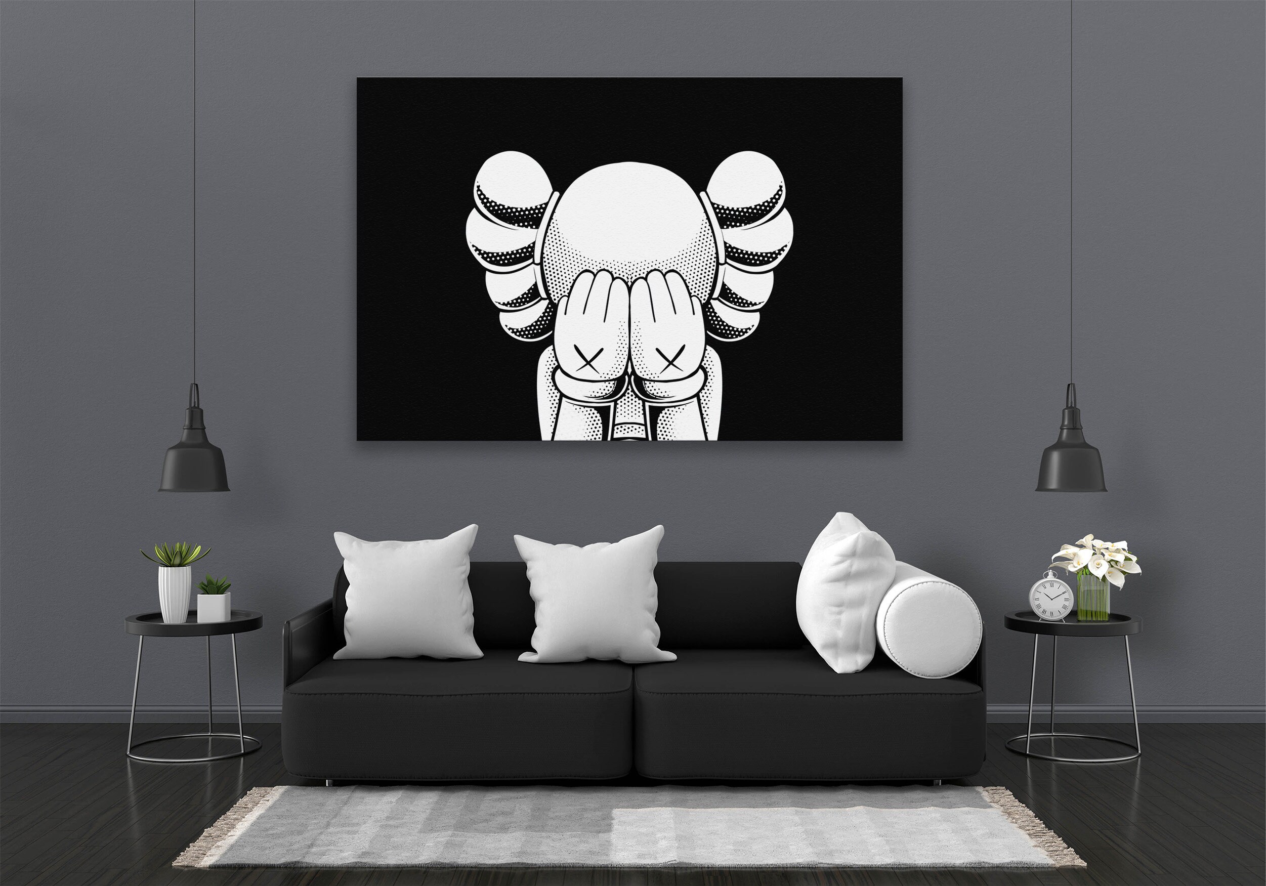 Kaws Supreme Louis Vuitton Canvas poster wall art home decor