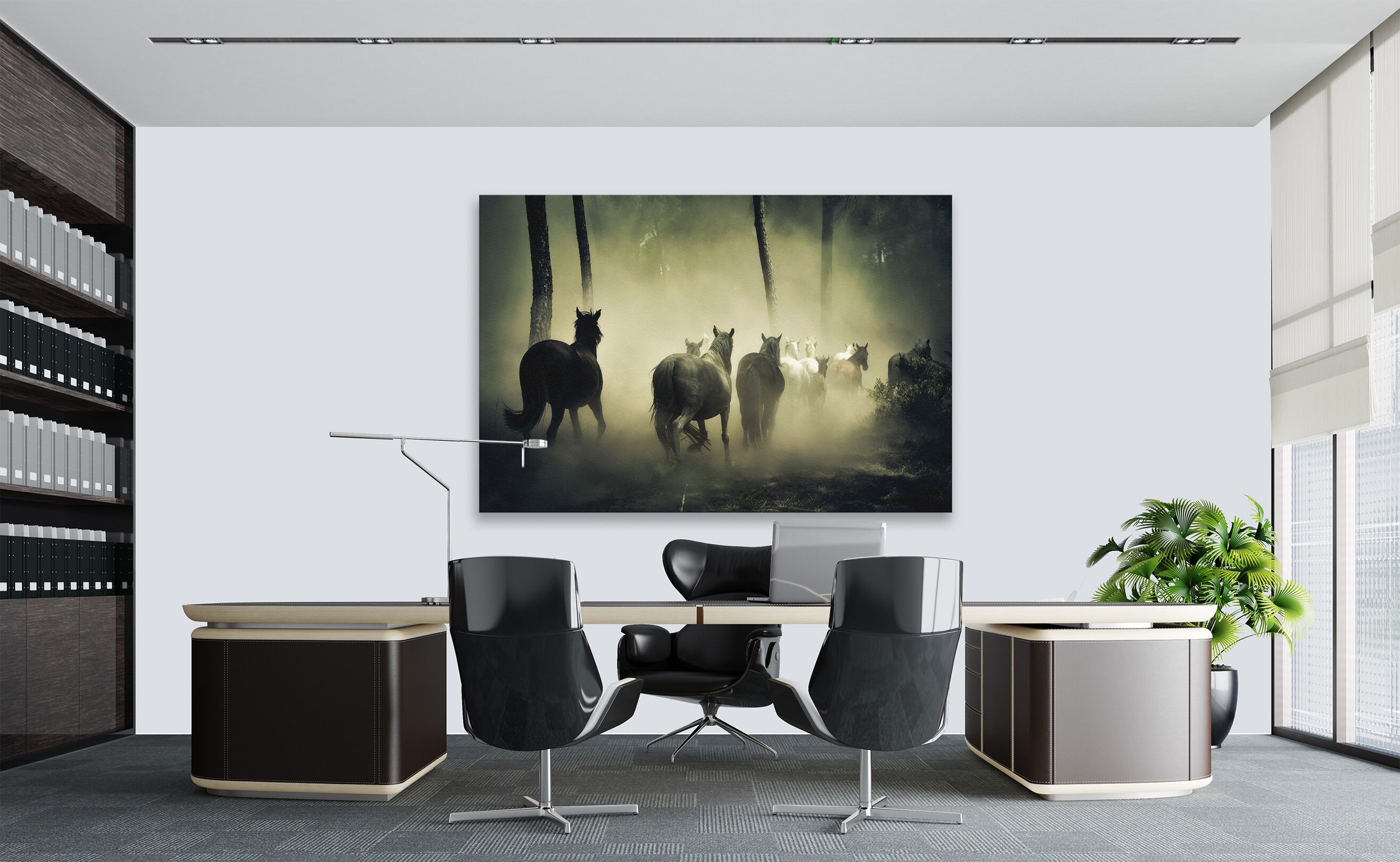 Wild Horses Large Canvas Large Horse Wall Decor Horses Etsy