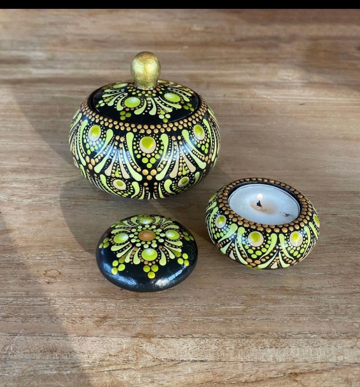 Chubby pot with tea light holder