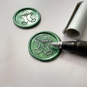 Wax Seal Highlighter Pen - Silver | Metallic Silver Marker pen for wax seals and stamps