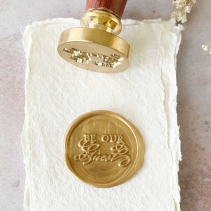 Be Our Guest-wasstempel | Lakzegelstempel uitnodiging | Perfect voor huwelijksuitnodigingen | Zegellakstempel uitnodiging