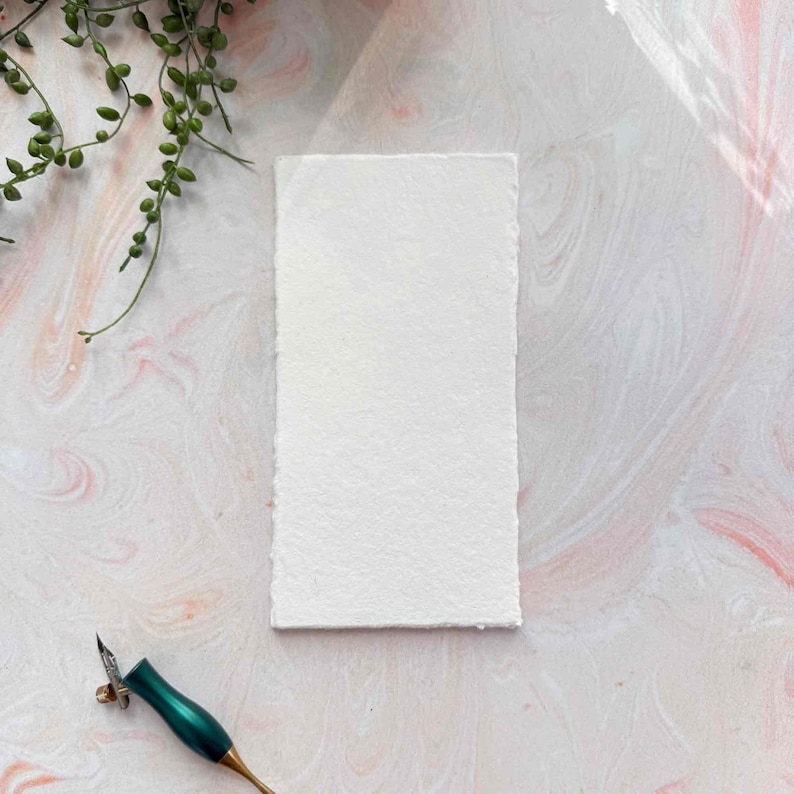 dl watercolour paper with deckled edges