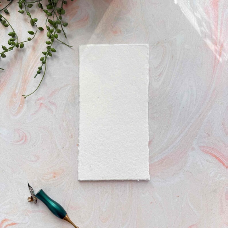 dl watercolour paper with deckled edges