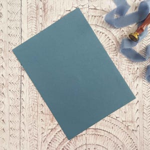 Airforce Blue Recycled Paper | PACK of 5 sheets | Tree Free, Vegan A4 Paper made from recycled Cotton Rag
