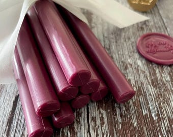Sealing Wax Sticks Magenta Purple | 11mm Eco-Friendly Biodegradable Wax for Seals