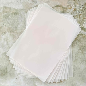A4 Klar Pergament | Bögen aus bedruckbarem, klarem Pergamentpapier zum Dekorieren von Hochzeitseinladungen und Papeterie