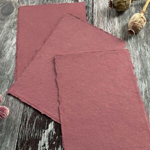 Dusky Rose Handmade Card