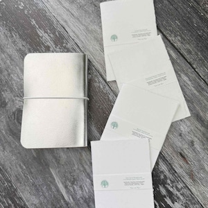 Recambios A6 / Papel de algodón hecho a mano / Papel en blanco, rayado, punteado (cuaderno A6)