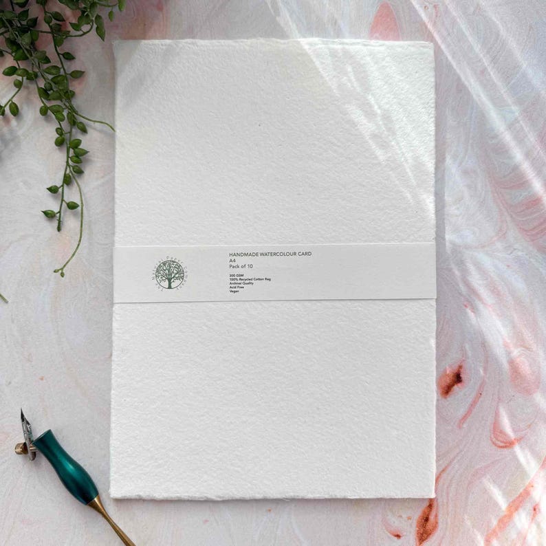 a4 watercolour paper with deckled edges