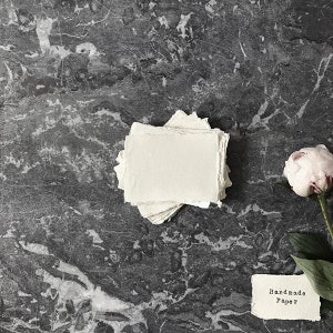 Handmade Paper White handmade paper thenaturalpapercompany 7cm x 10cm Pack of 10
