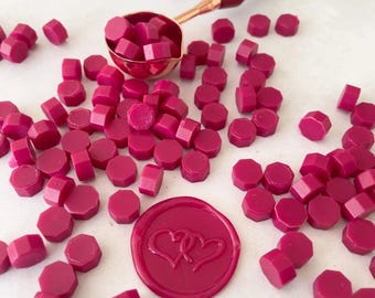 Ruby Red Sealing Wax Beads for Wax Seal | Natural Resin, Beeswax Craft Supplies