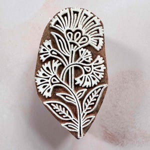 Carnation - Indian Wood Block Stamp