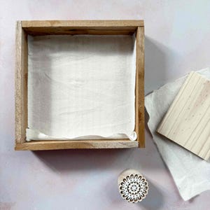 Handmade Wooden Inking Tray for Block Printing | Wood Block Stamping Ink Tray, Fabric Printing Tool, Indian Block Printing Supplies