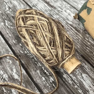 Fine Tri Colour Flaxcord - Brown and Natural
