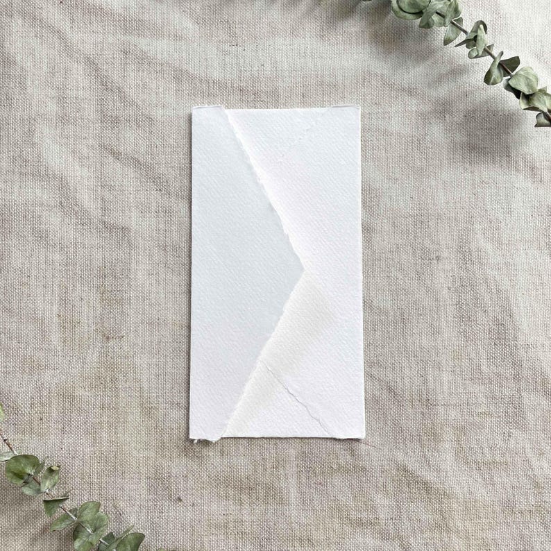 Natural White Handmade Paper Envelopes