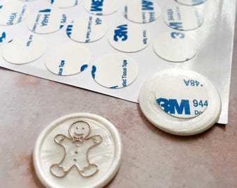 Wax Seal Stickers | Make wax seal stickers with round discs of double sided tape | Stickers for wax seals
