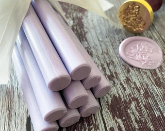 Soft Lilac Sealing Wax Sticks | 11mm Biodegradable Wax for Stamps