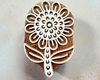 Sunflower - Indian Wood Block Stamp