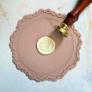 Silicone Wax Seal Mat | Dusky Rose Non-Stick Surface for Imprints