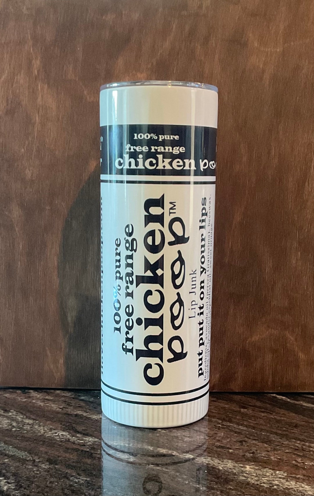 Chicken Poop Chapstick 20oz. Metal Tumbler Etsy