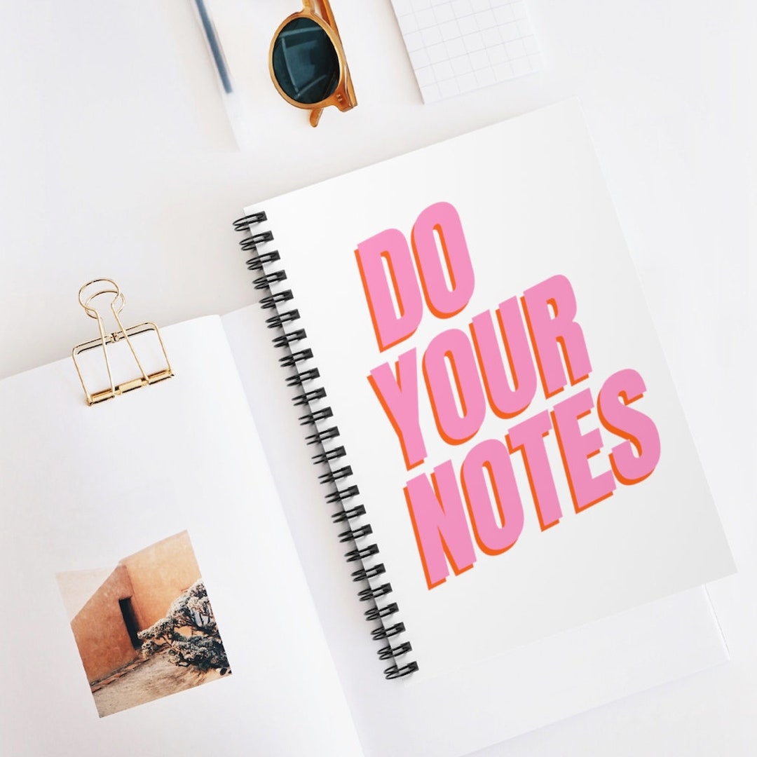 DO YOUR NOTES, Notebook for Therapists, Notebook for Nurses, Notebook