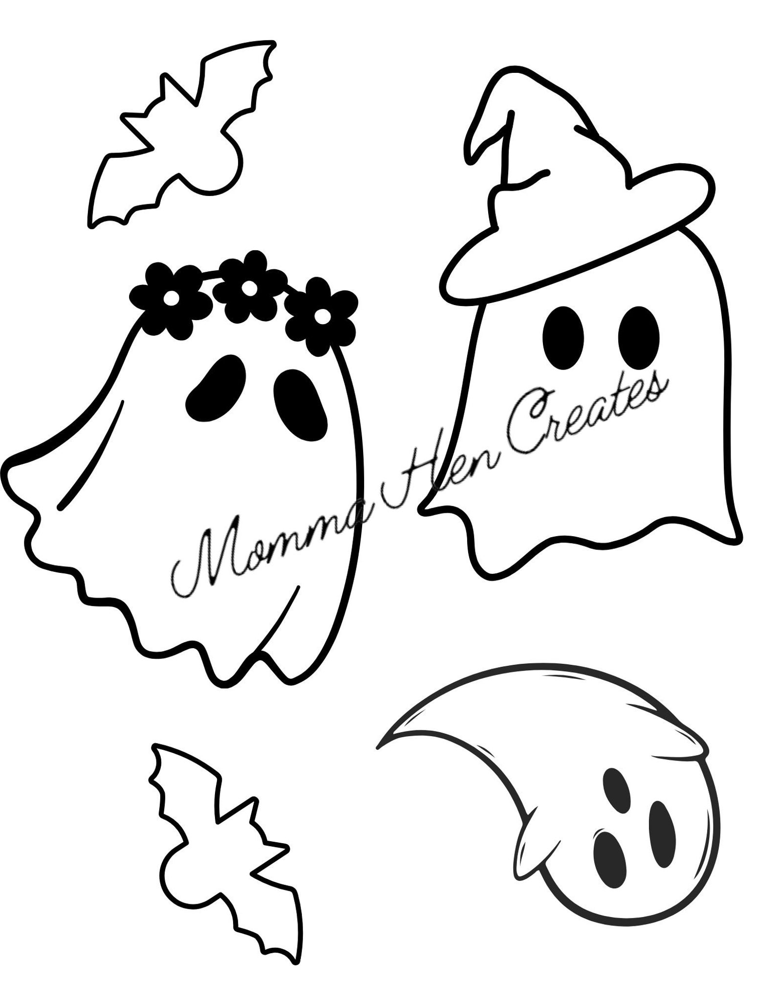 Halloween Coloring Pages, Children, Adult, Printable, Instant Download ...