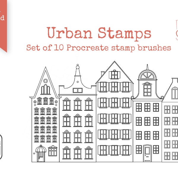 Procreate brushes Urban Stamps