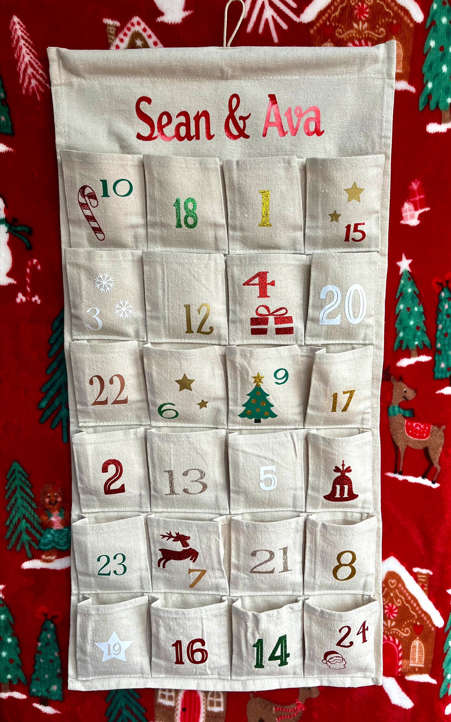 Personalised Advent Calendar Reusable Advent Calendar Etsy UK