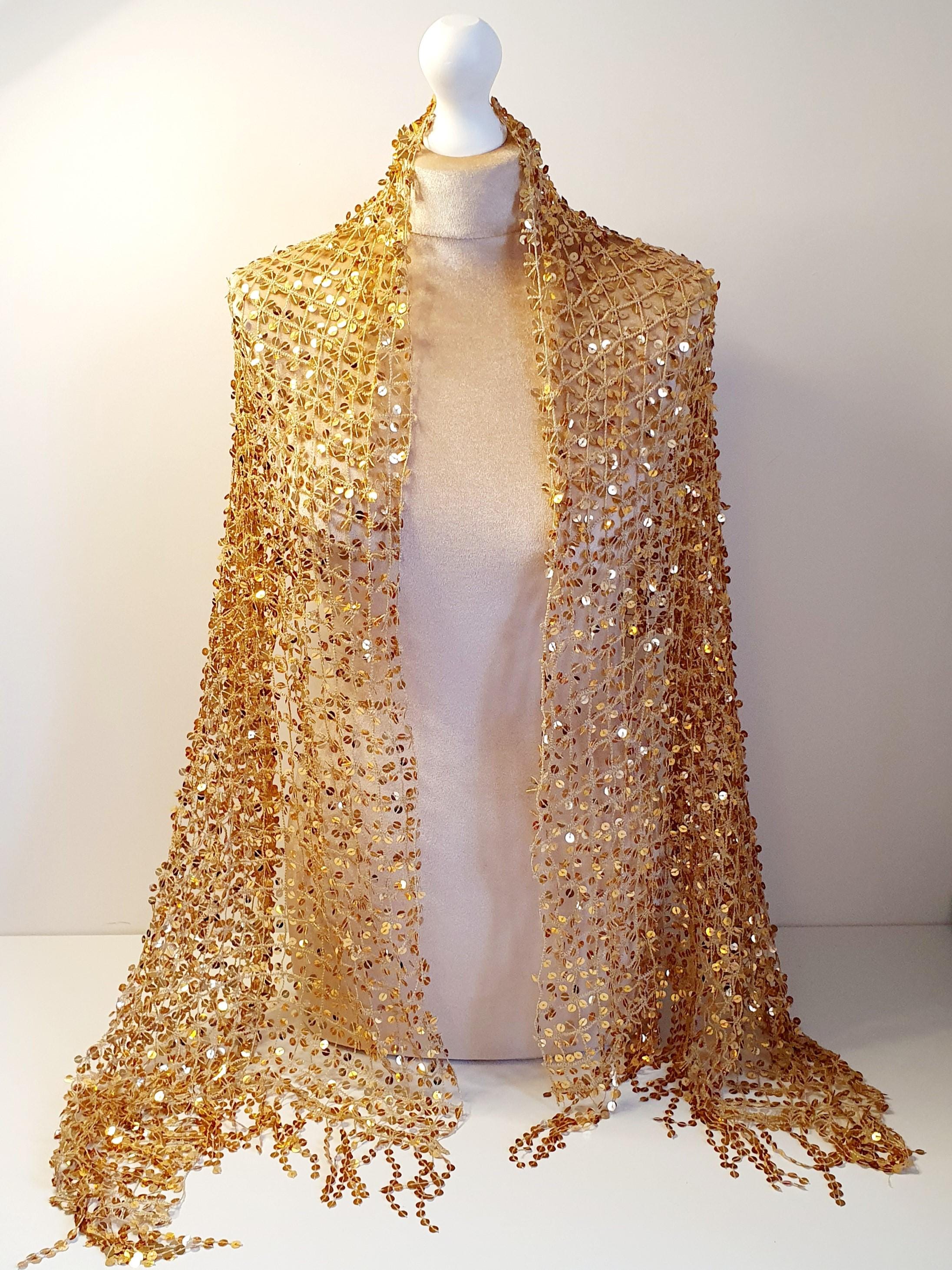 sparkly shawl formal