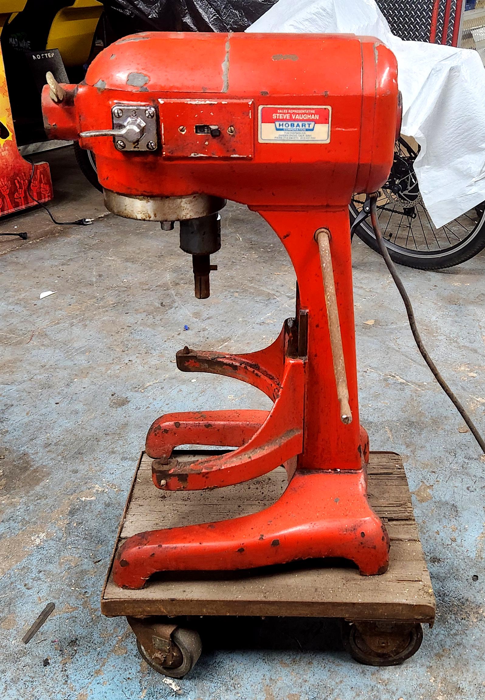 Hobart A-200 20 Qt Commercial Mixer With Bowl 3 Speed Timer W/cart