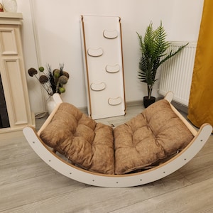Climbing arch with pillow and ramp, montessori toys, gift for kids