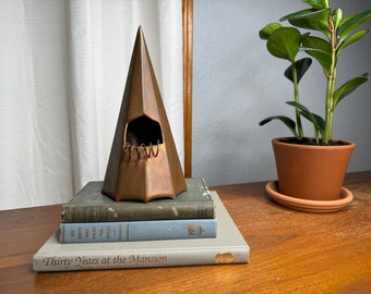 Custom Copper Birdhouse with Copper Perch