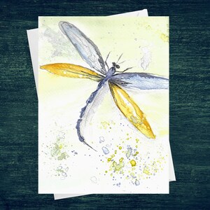 Large Dragonfly Greeting Card 5x7 Blank