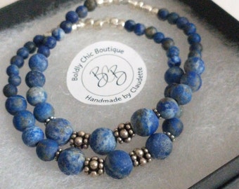 Blue Hue Lapis Lazuli calming bracelet