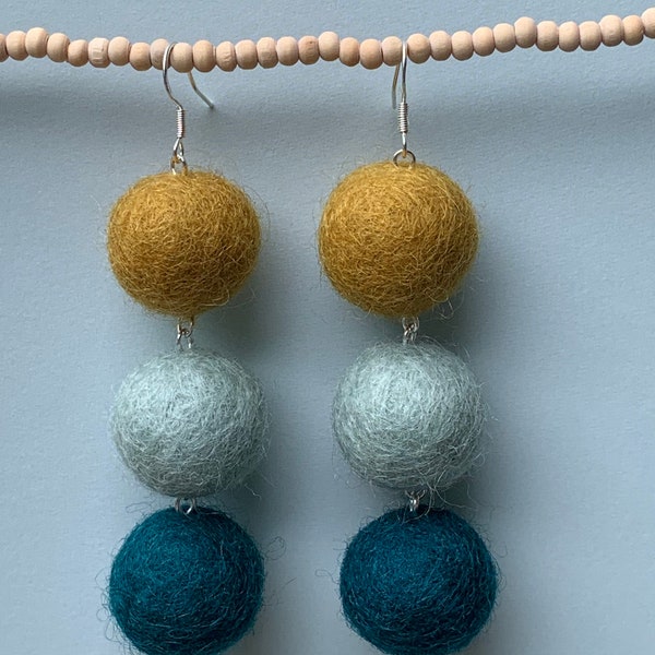 Felt Ball Jewelry Etsy