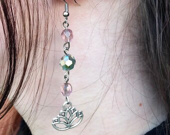 Lotus Charm Earrings