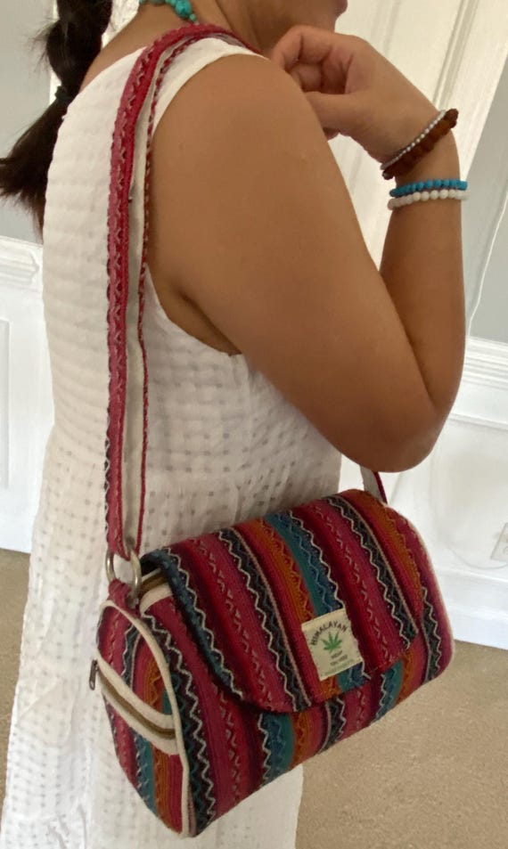 Handmade Small Shoulder Crossbody Bag, Eco-Friendly Bag, Durable Bag, Light Weight Travel Bag, Hippie Shoulder Bag, Boho Bag
