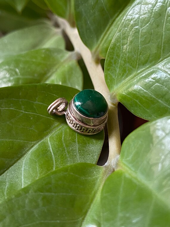 Vintage Malachite Pendant (Vintage), April and Ma… - image 7