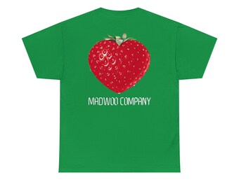 MadWoo Company ""Lucky Strawberry"" Männer & Frauen Unisex schweres Baumwoll-T-Shirt"