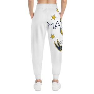 MadWoo Company LOGO Full Leg Print Athletic Joggers (AOP)