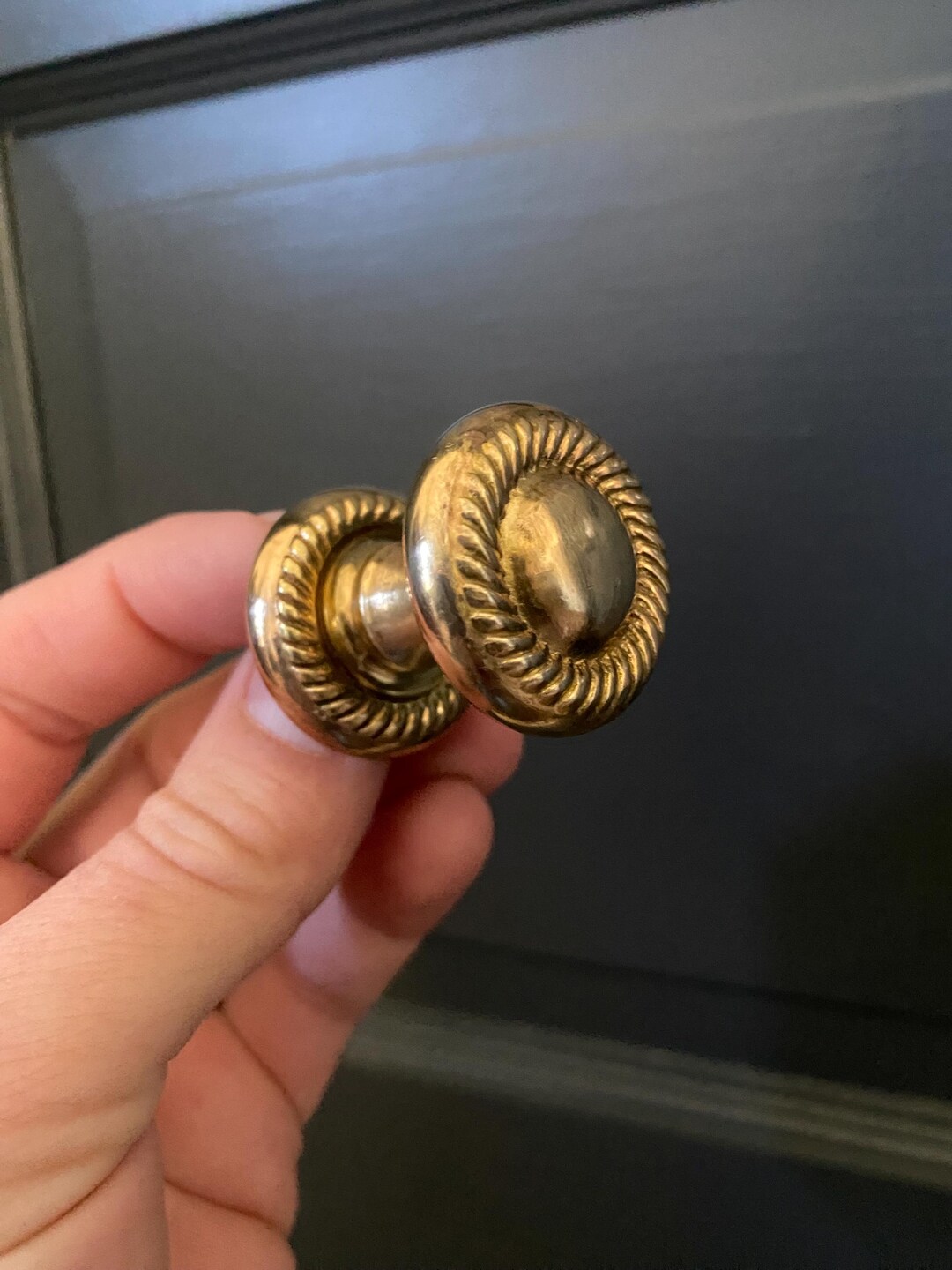 Pull Rope Knob Vintage Brass/golden Rope Drawer/door Knob Pull. - Etsy