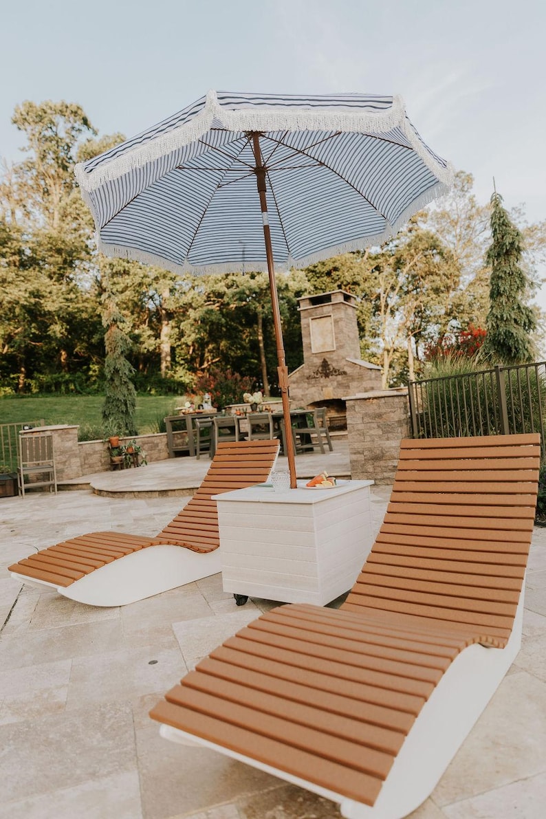 Modern Poly Outdoor Chaise Lounge – Weatherproof Patio Recliner, Made ...