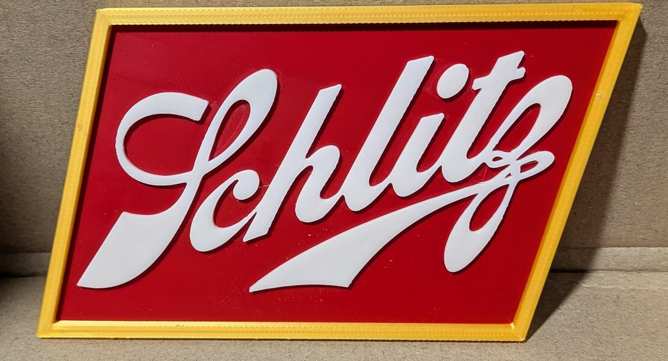 Plastic Schlitz Sign - Etsy