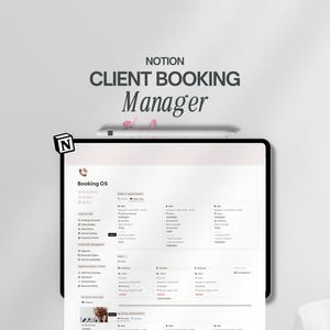 Notion Template Client Appointment Book Small Business Finance CRM Booking Manager Client Management Service Catalog Notion Planner