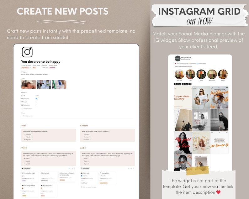 Never Miss a Post Again! Social media content planner & tracker. Schedule content, manage platforms, and measure success. Free yourself to create!