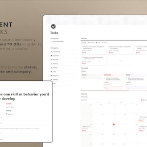 Notion Template Coaching Client Portal Course Planner Notion Planner ...