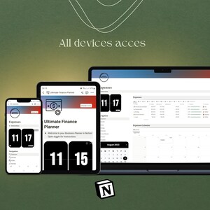 Finance Notion Template Notion Budget Dashboard Spending Etsy