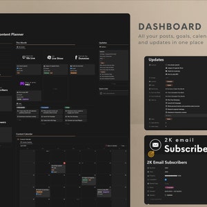 An organized Notion Planner template designed for Twitch content creators and Vtubers. This comprehensive planner includes a streaming schedule manager and a live gaming planner, perfect for managing video games and live streaming schedules on Twitch