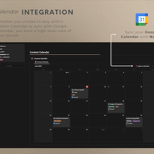 An organized Notion Planner template designed for Twitch content creators and Vtubers. This comprehensive planner includes a streaming schedule manager and a live gaming planner, perfect for managing video games and live streaming schedules on Twitch
