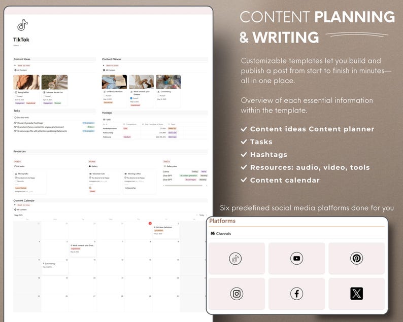 Never Miss a Post Again! Social media content planner & tracker. Schedule content, manage platforms, and measure success. Free yourself to create!